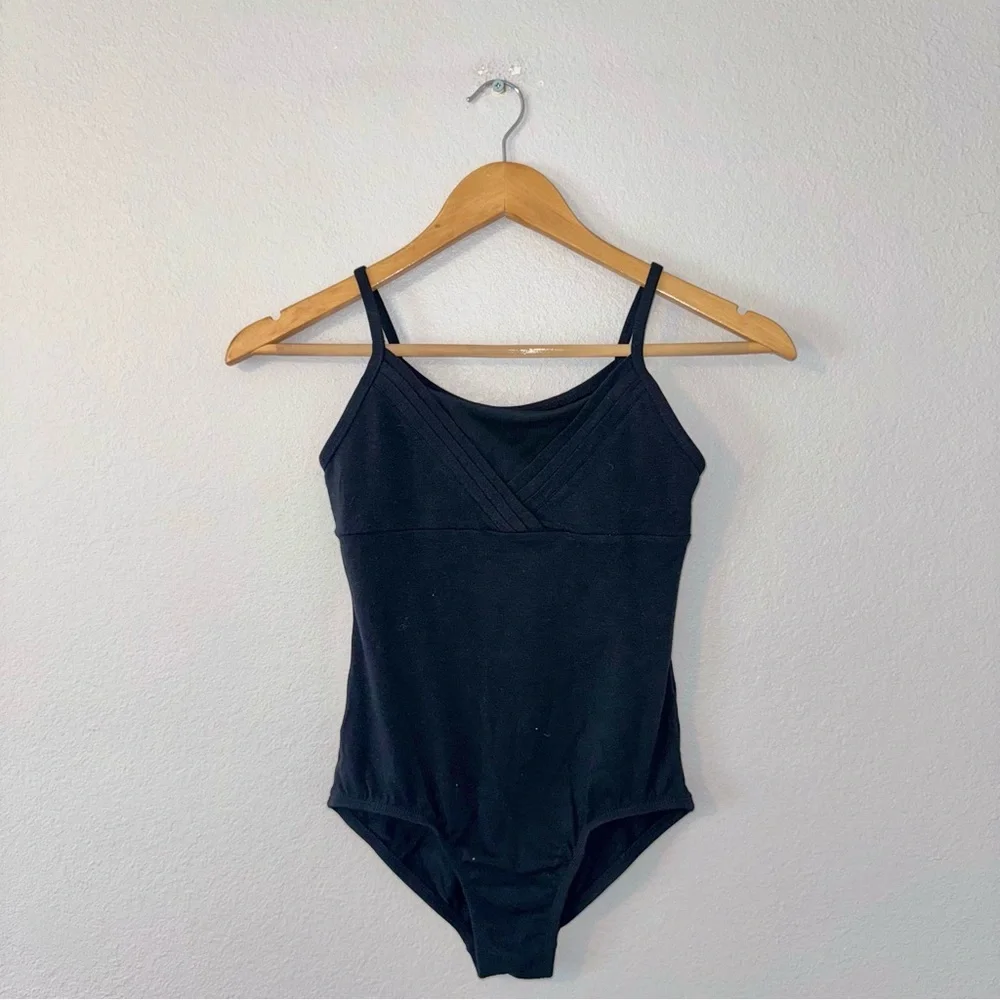 Cat & Jack Black Cami Dance Bodysuit One Piece L
